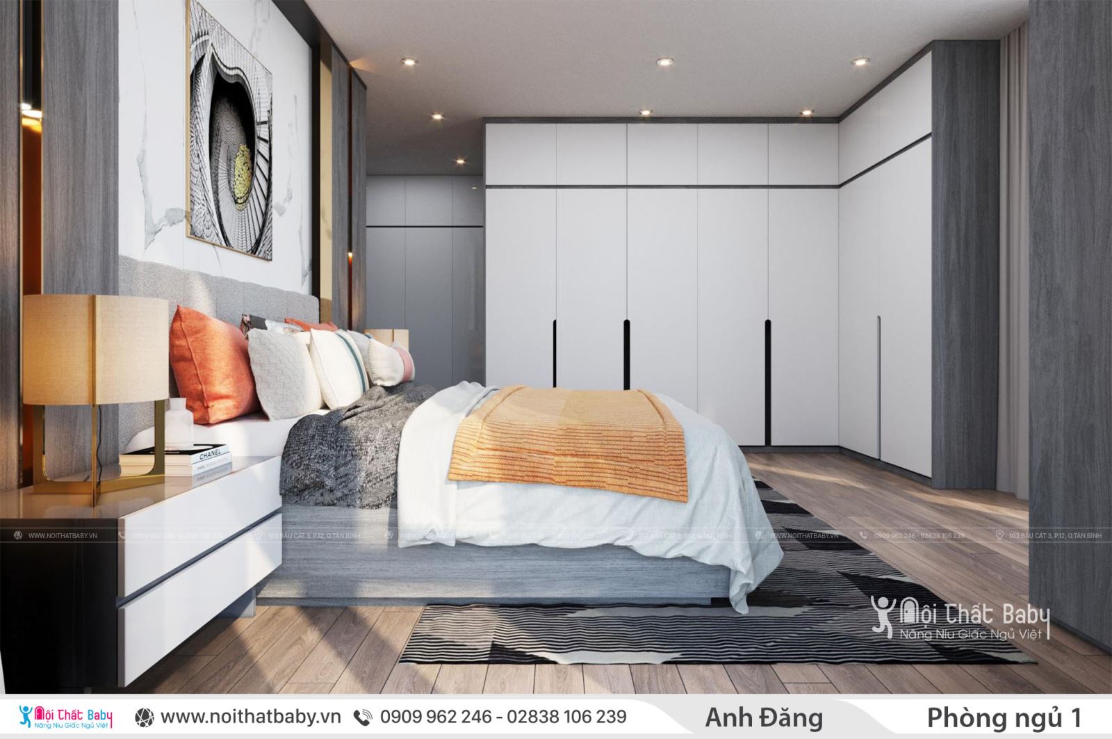 Thiết kế nội thất nhà phố quận Bình Thạnh phong cách hiện đại